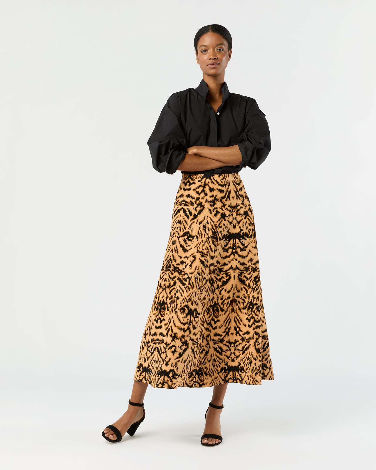 Lani Jacquard Knit Skirt in Bengal | Shop Ann Mashburn
