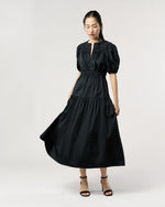 Load image into Gallery viewer, Othella Short Sleeve Midi Dress in Noir
