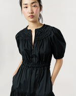 Load image into Gallery viewer, Othella Short Sleeve Midi Dress in Noir
