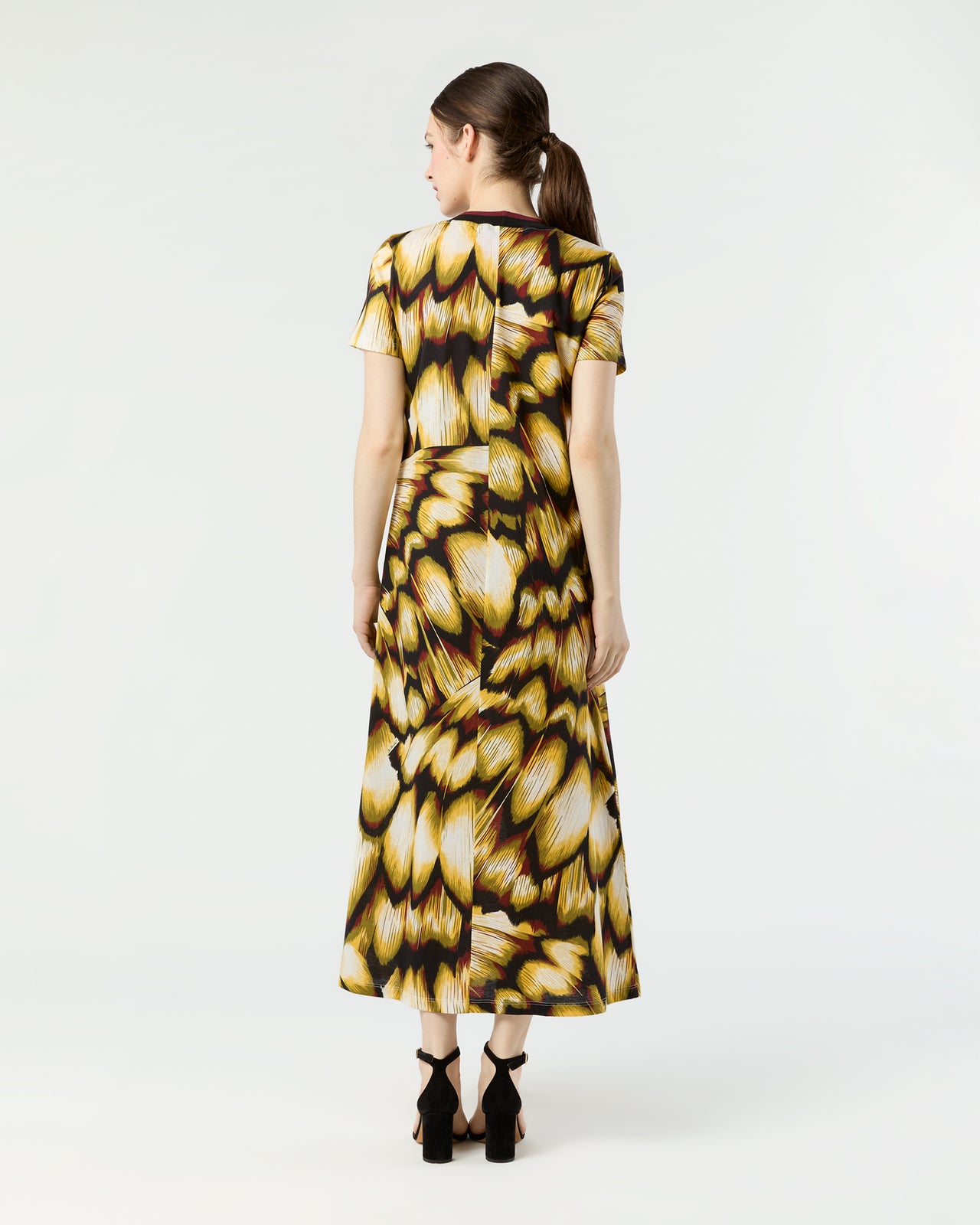 Sporty Swing Dress in Black Monarch Cotton Jersey