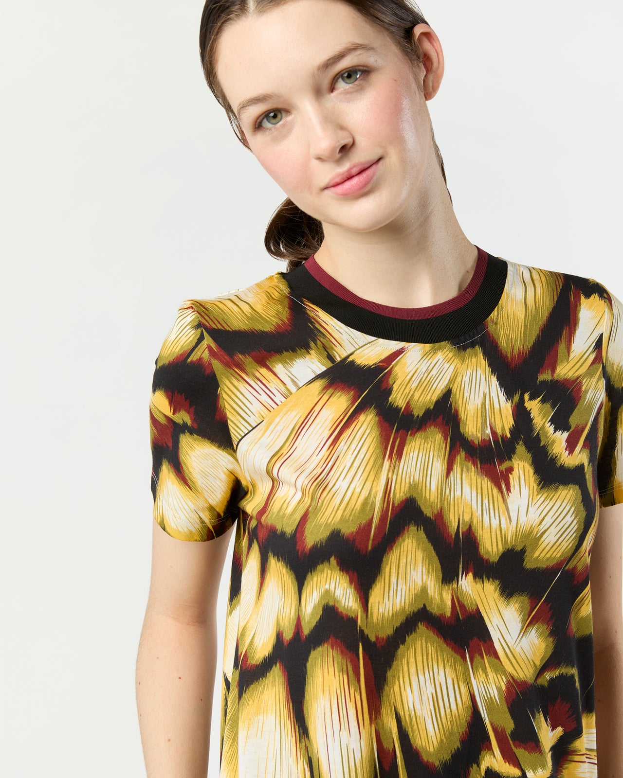 Sporty Swing Dress in Black Monarch Cotton Jersey