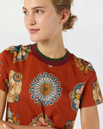 Load image into Gallery viewer, Sporty Swing Dress in Rust Nucleus Cotton Jersey
