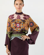 Load image into Gallery viewer, Make An Exit Top in Burgundy Bounty Silk
