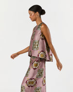Load image into Gallery viewer, La Scala Top in Dusty Pink Nucleus Jacquard
