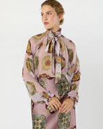 Load image into Gallery viewer, Cerere Blouse in Dusty Pink Nucleus Silk Creponne
