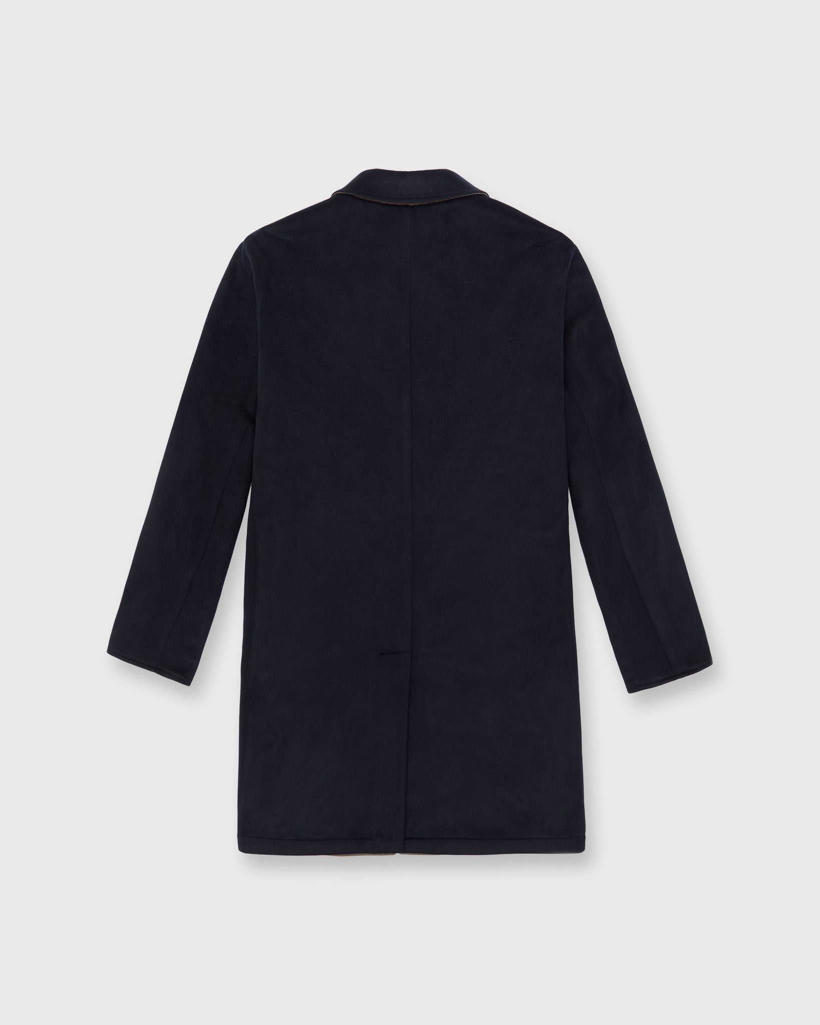 Peak Reversible Coat in Navy/Peat Mix