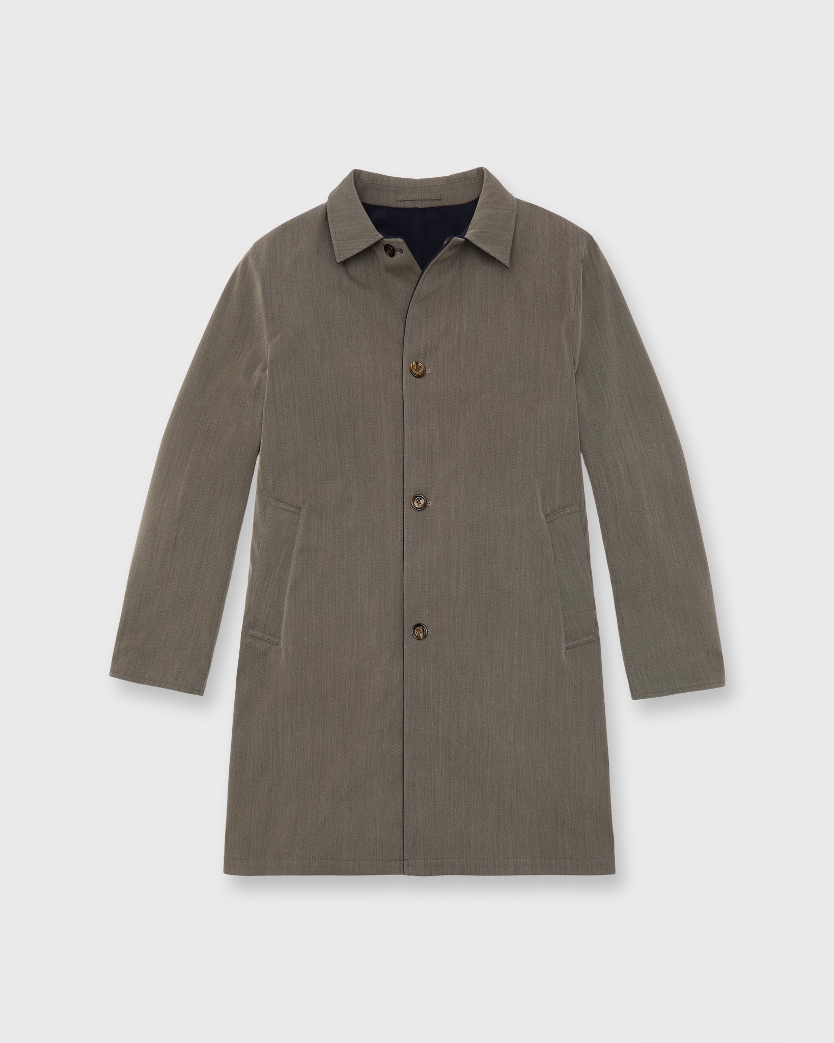 Peak Reversible Coat in Navy/Peat Mix