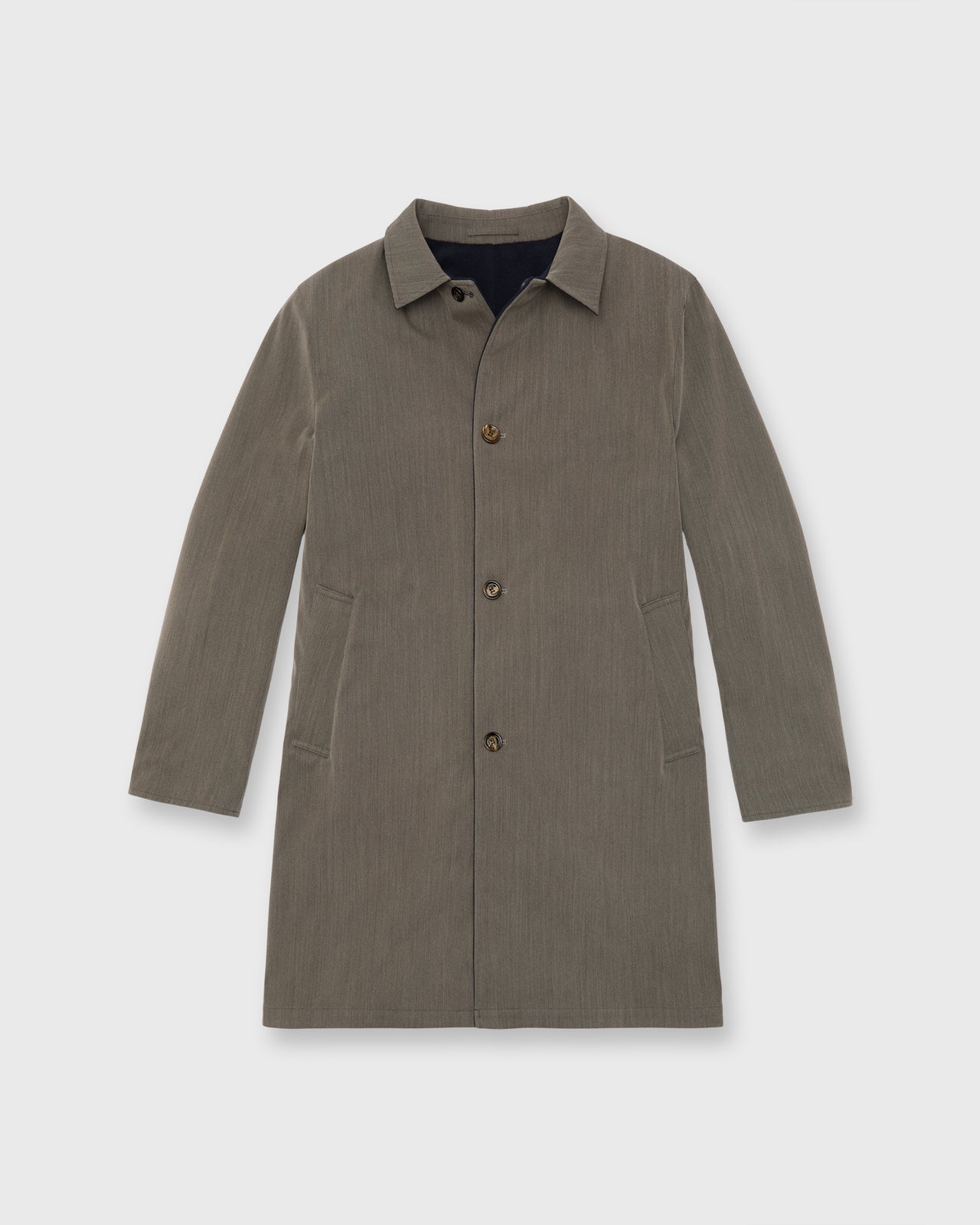 Peak Reversible Coat in Navy/Peat Mix