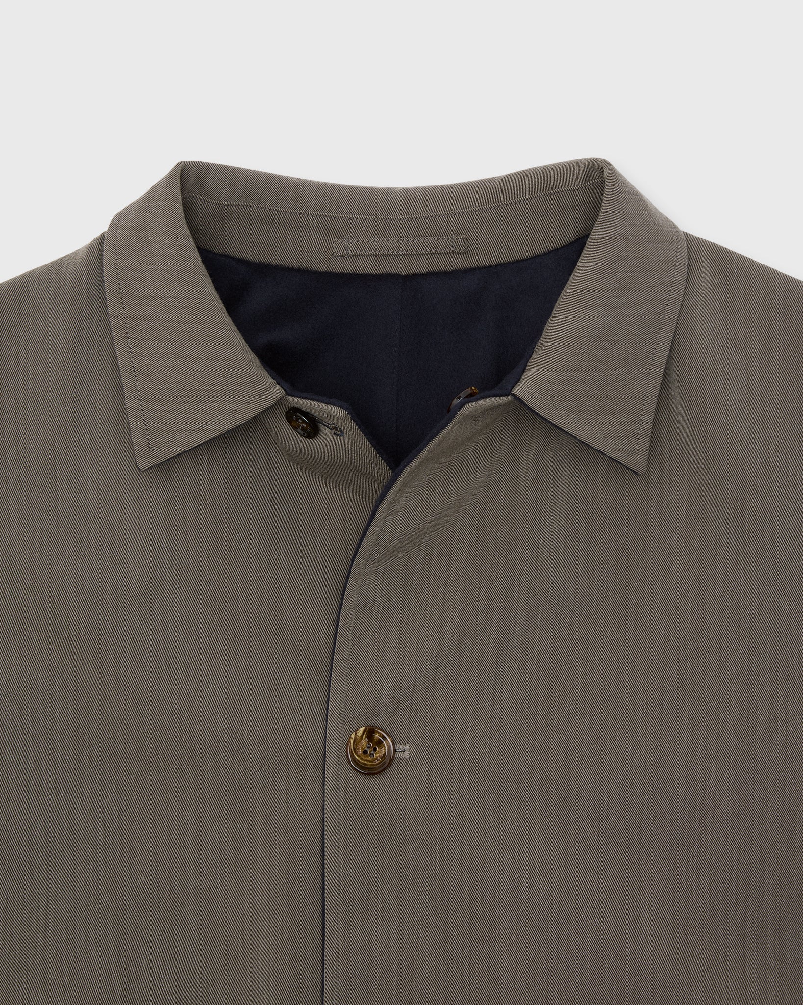 Peak Reversible Coat in Navy/Peat Mix