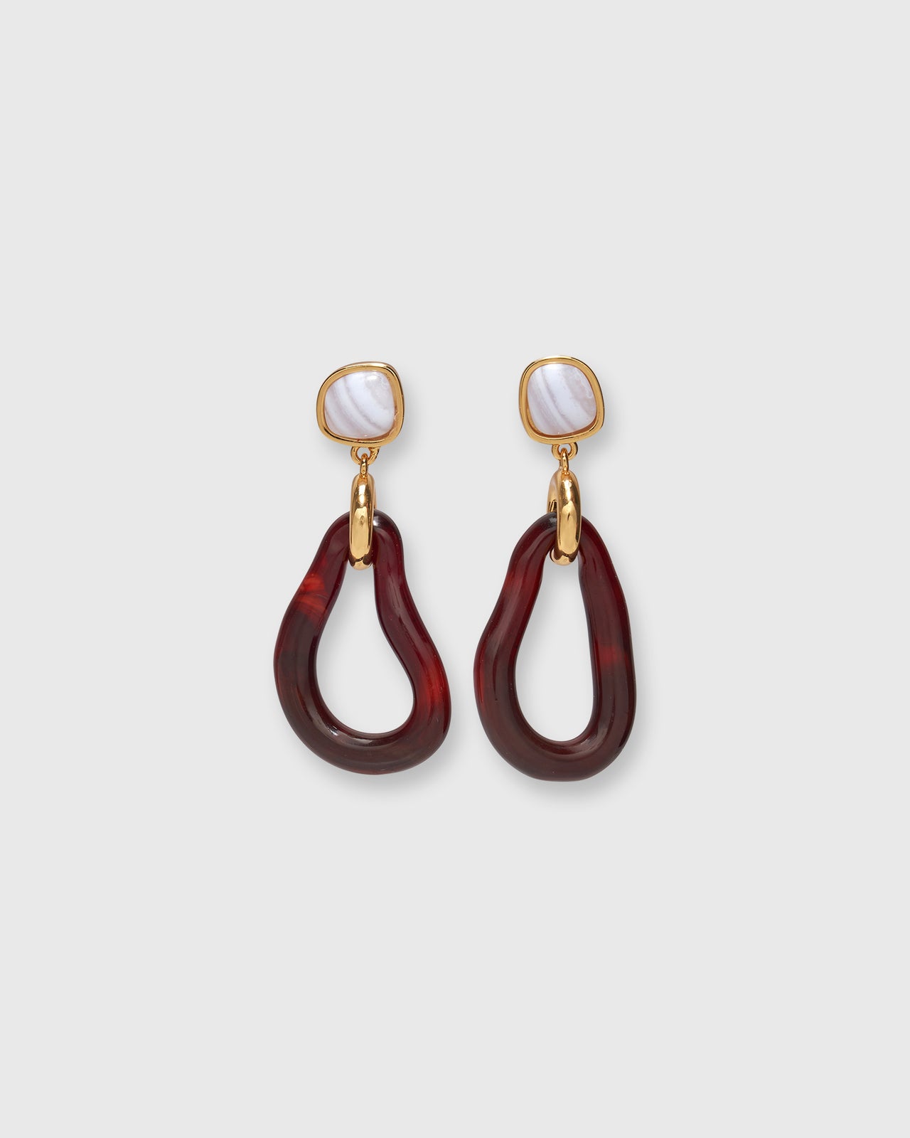 Galina Earrings in Sangria