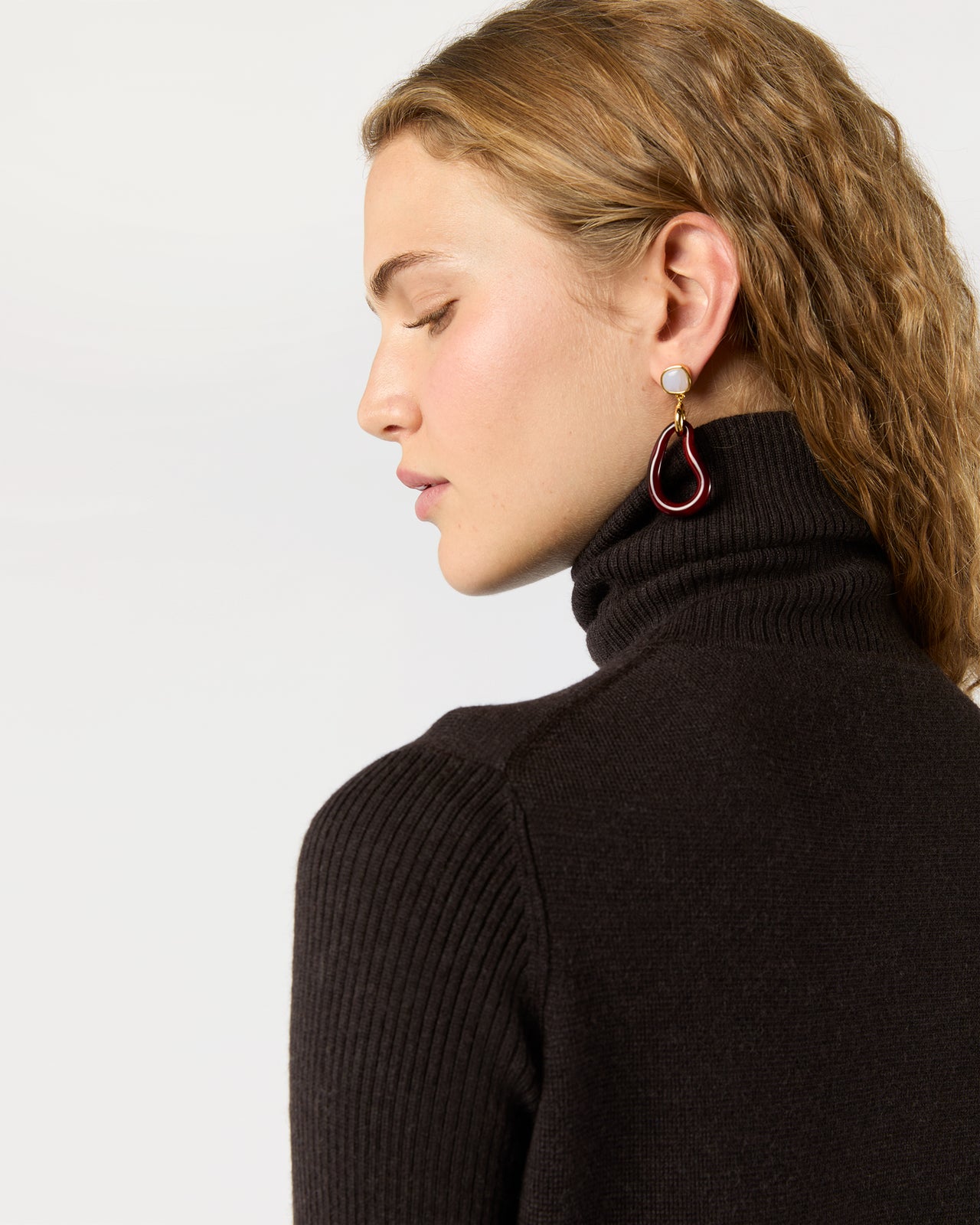 Galina Earrings in Sangria