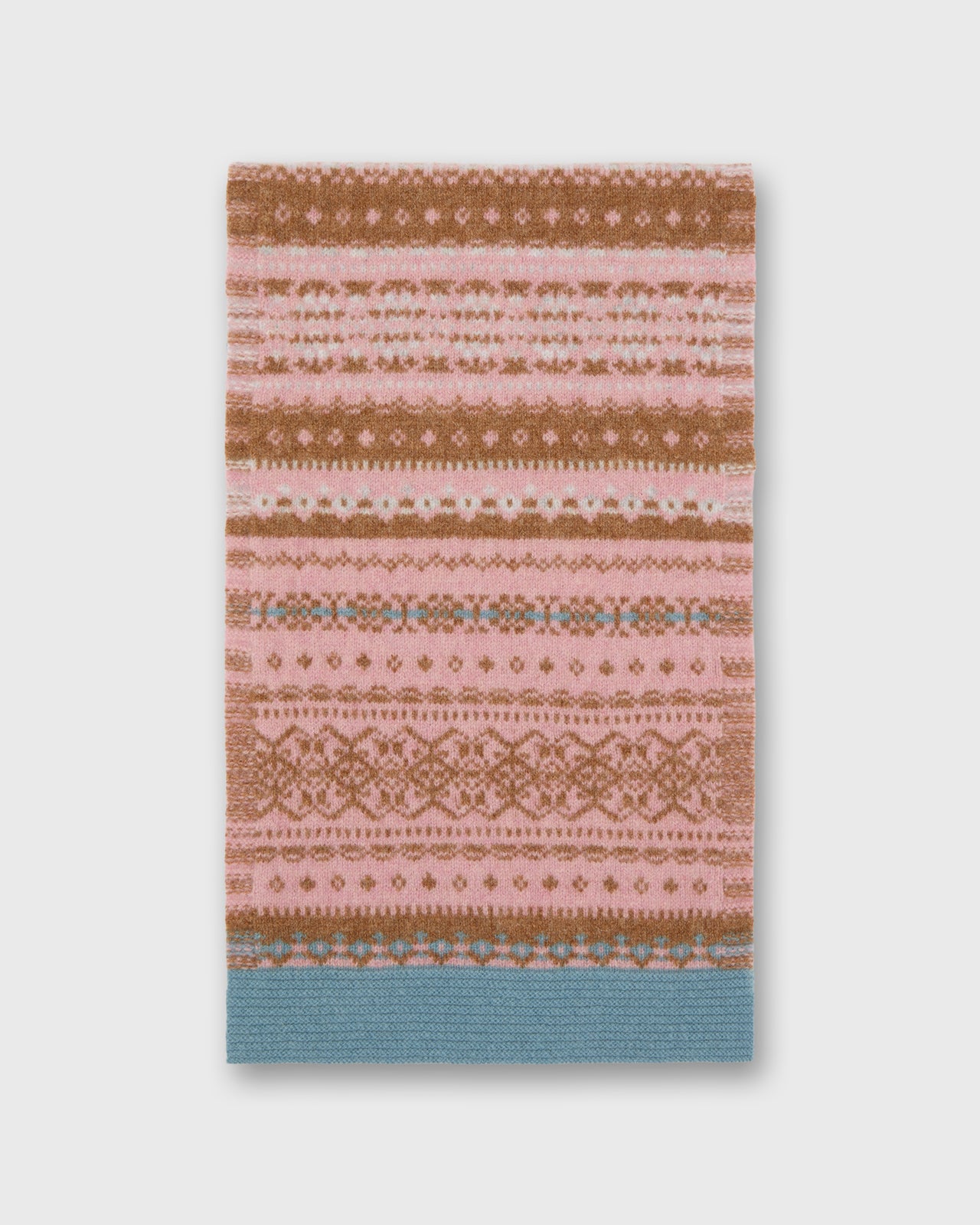 Alloa Fairisle Scarf in Dew