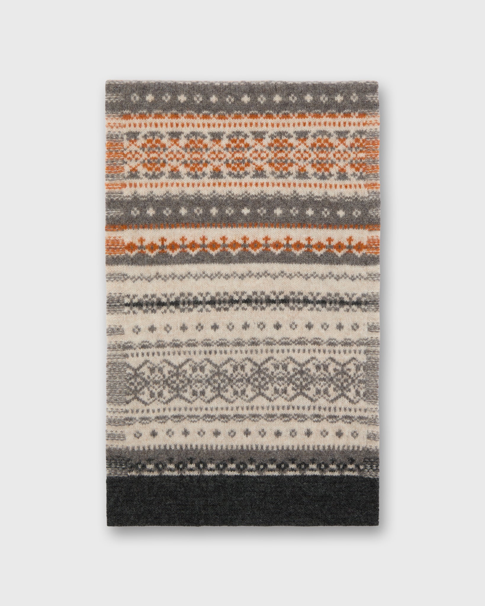 Alloa Fairisle Scarf in Winter