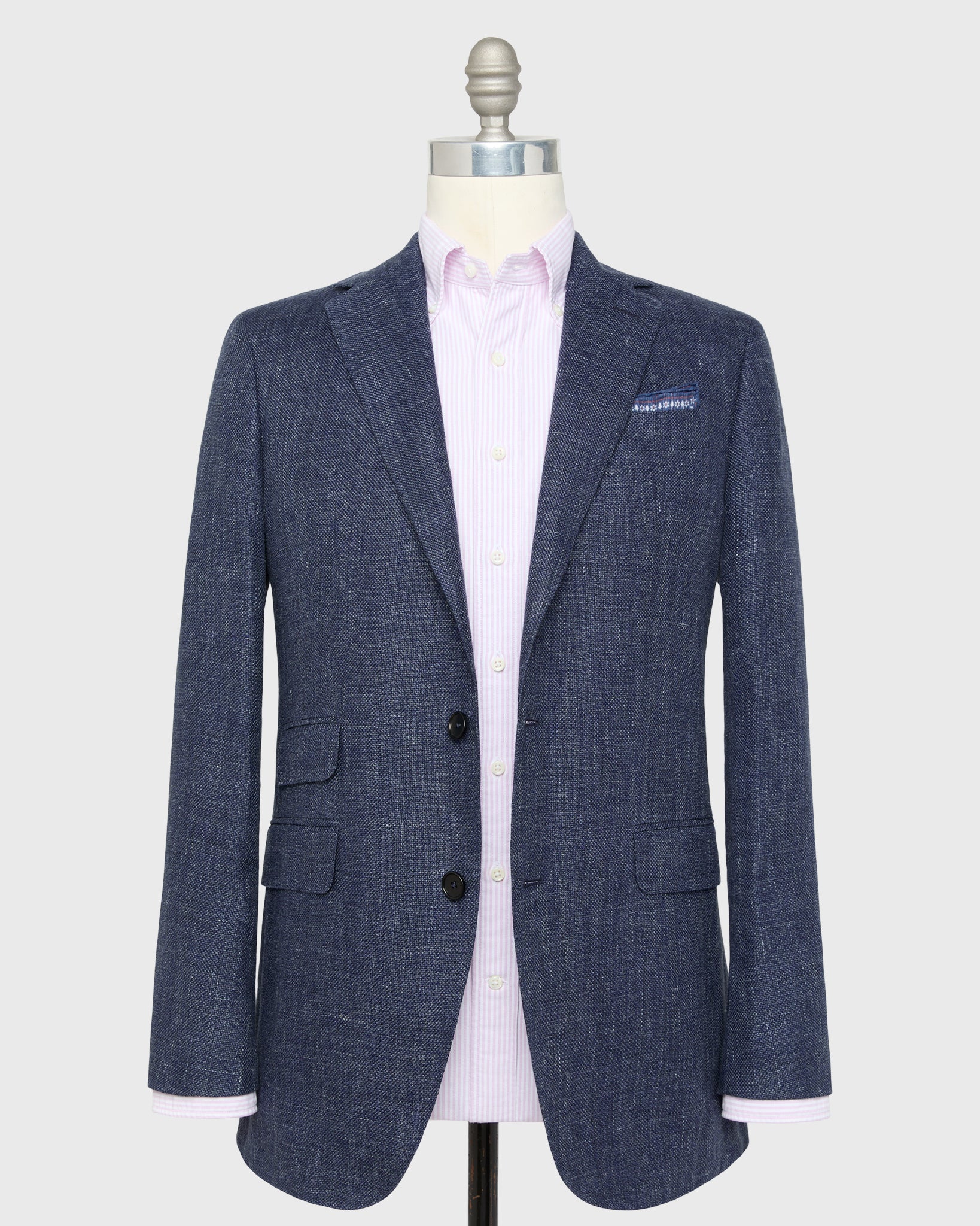 Kincaid No. 2 Jacket in Blue Hopsack | Shop Sid Mashburn