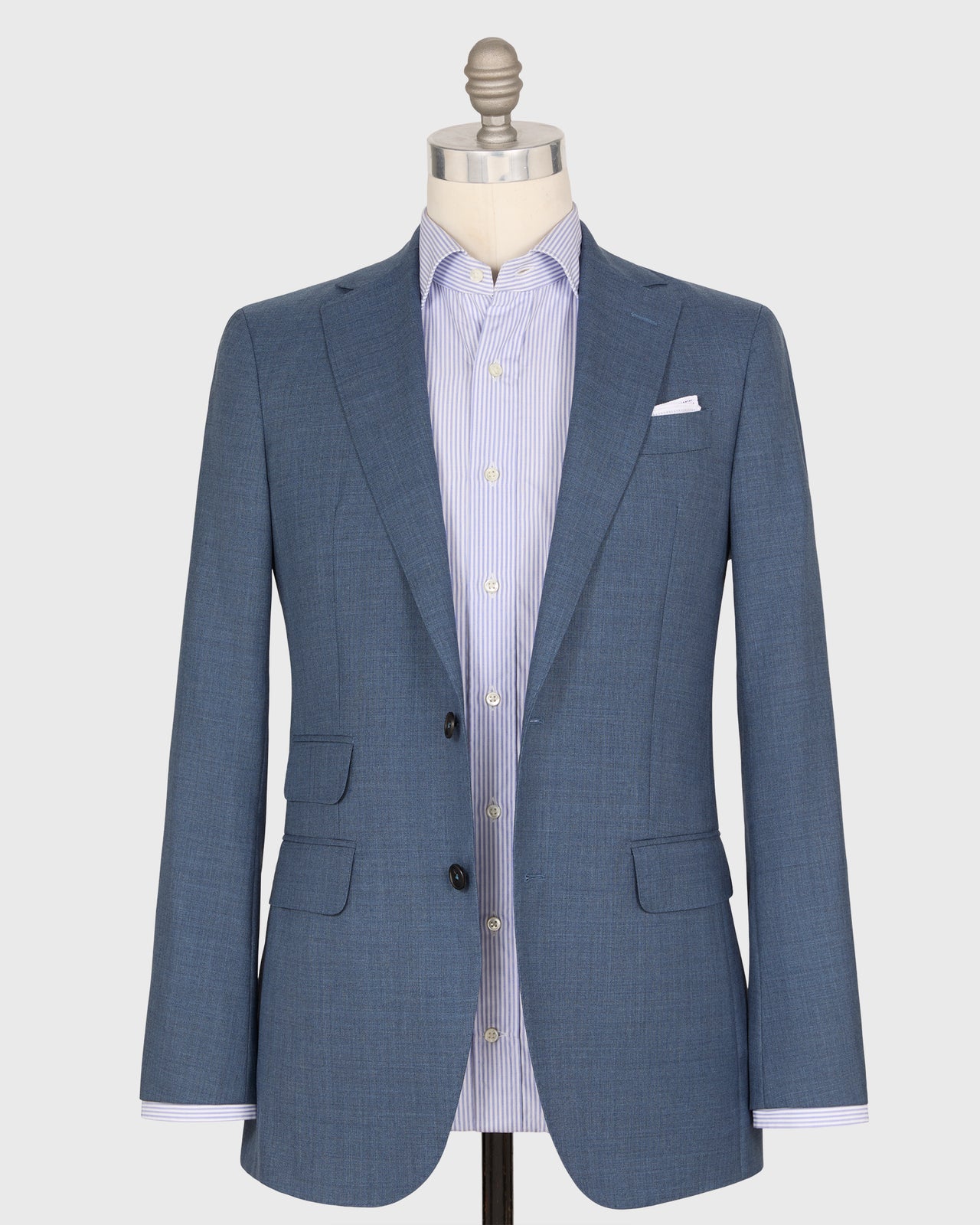 Kincaid No. 2 Suit in Dusty Blue Tropical Wool