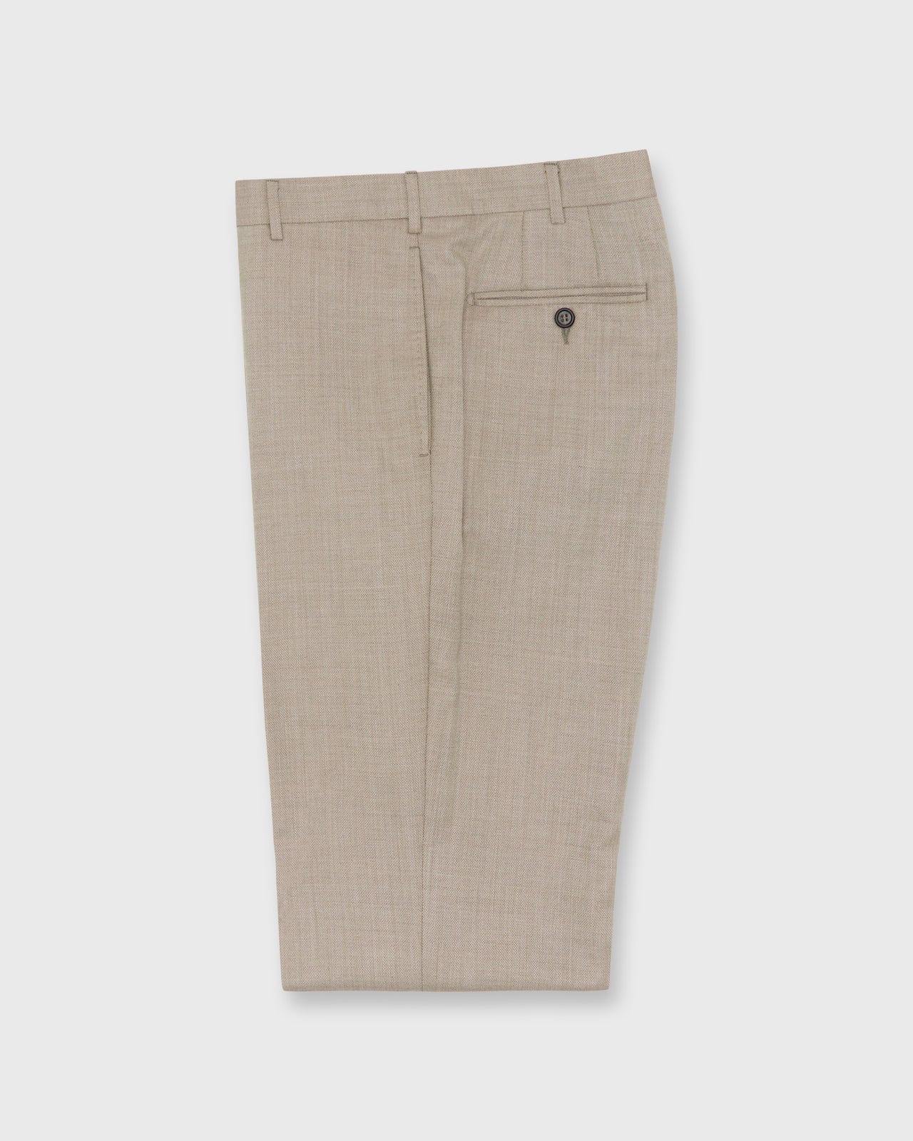 Dress Trouser in Barley Wool Hopsack