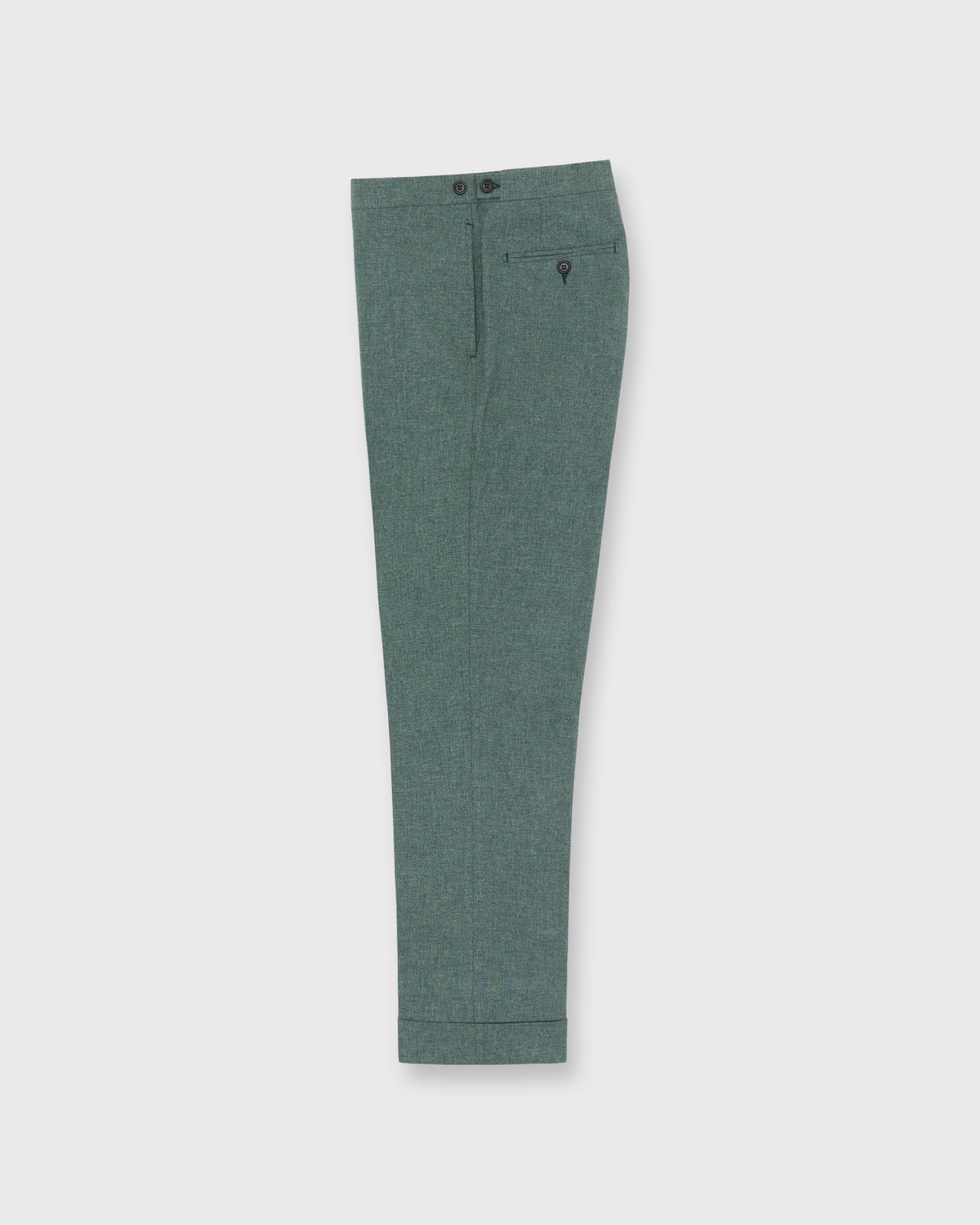 Side-Tab Dress Trouser in Seamoss Plainweave