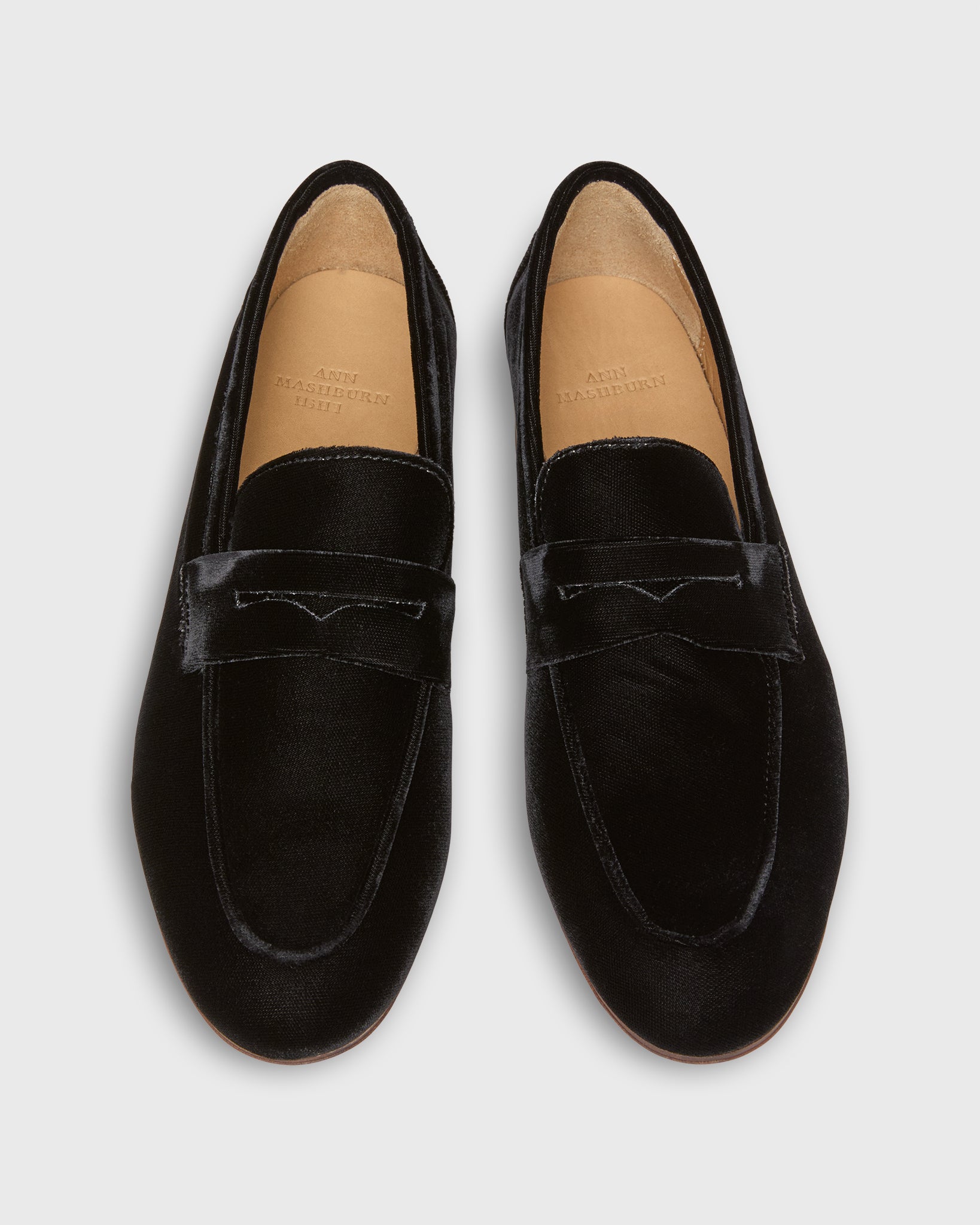 Mia Loafer in Black Velvet