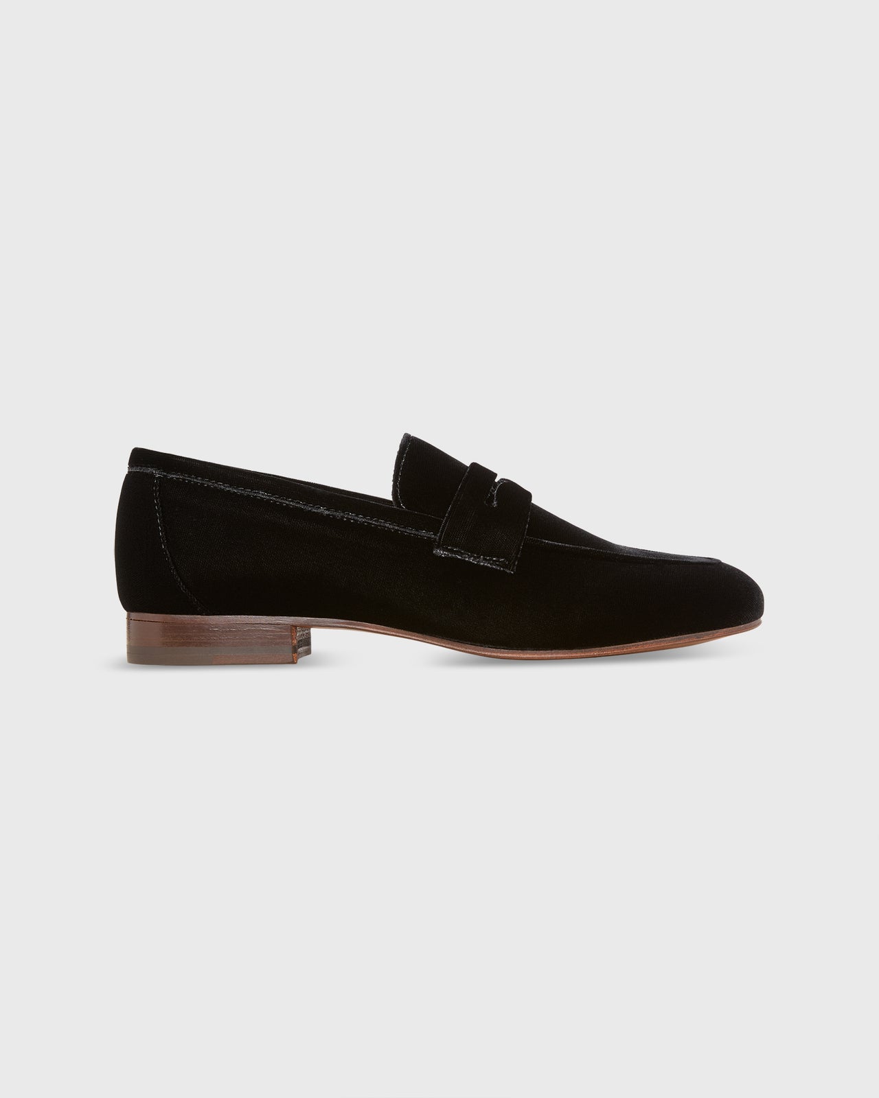 Mia Loafer in Black Velvet