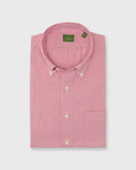 Load image into Gallery viewer, Button-Down Sport Shirt in Red Micro Gingham Poplin
