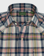 Load image into Gallery viewer, Western Work Shirt in Bone/Navy/Berry Madras
