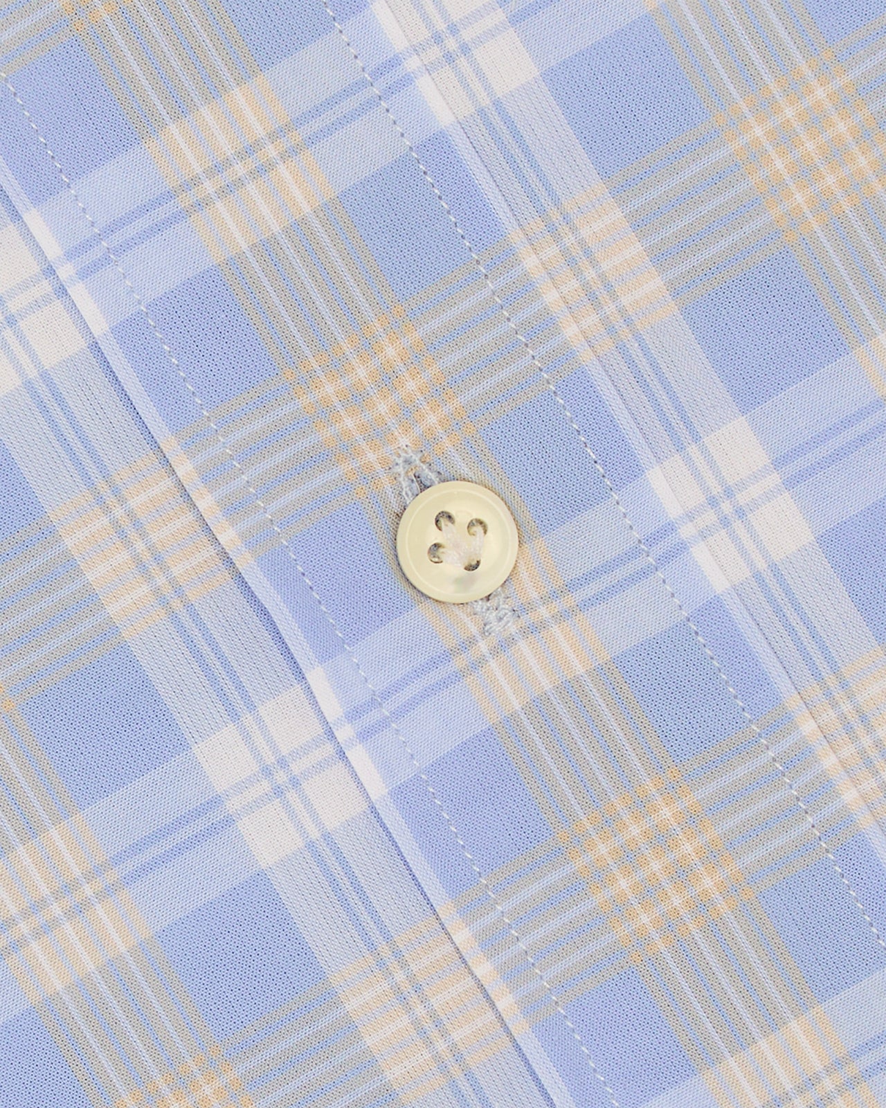 Otto Handmade Sport Shirt in Sky/Yellow/White Plaid Poplin