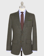 Load image into Gallery viewer, Ghost Blazer in Olive/Navy/Chocolate Check Brushed Twill
