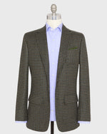 Load image into Gallery viewer, Ghost Blazer in Olive/Navy/Chocolate Check Brushed Twill

