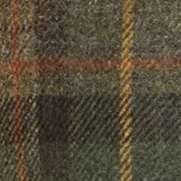Brown/Forest/Brick Plaid Tweed