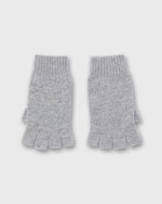 Load image into Gallery viewer, Cashmere Fingerless Gloves in Medium Heather Grey

