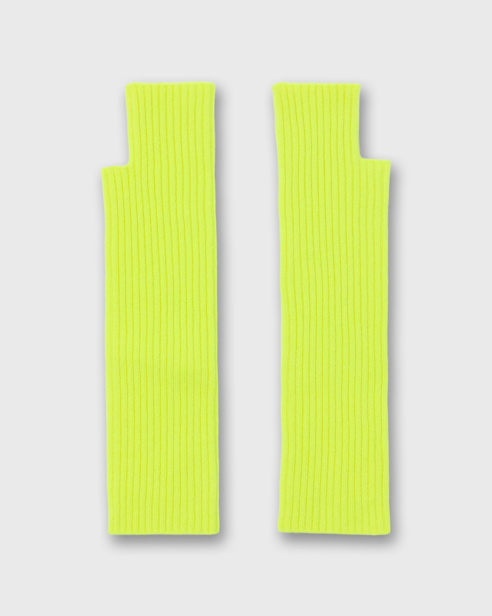 Cashmere Wristwarmer in Neon Yellow