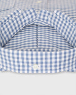 Load image into Gallery viewer, Button-Down Sport Shirt in Blue/Bone Gingham Oxford
