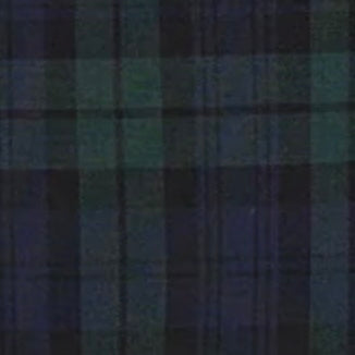 Spread Collar Sport Shirt in Blackwatch Poplin