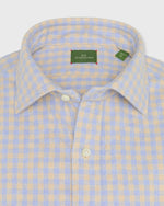 Load image into Gallery viewer, Otto Handmade Sport Shirt in Peri/Sawdust Gingham Flannel
