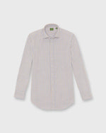 Load image into Gallery viewer, Otto Handmade Sport Shirt in Peri/Sawdust Gingham Flannel
