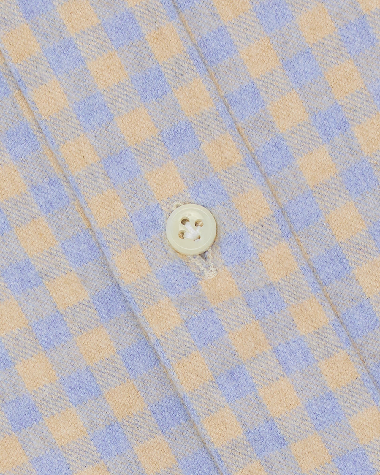 Otto Handmade Sport Shirt in Peri/Sawdust Gingham Flannel