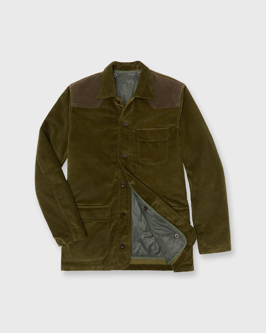 Hunting Jacket in Dark Olive Corduroy