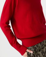Load image into Gallery viewer, Kit Crewneck Sweater in Red Cashmere
