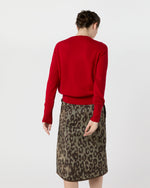 Load image into Gallery viewer, Kit Crewneck Sweater in Red Cashmere
