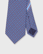 Load image into Gallery viewer, Silk Print Tie in Navy/Red Sailboat
