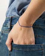 Load image into Gallery viewer, Eiffel Tower Charm Bracelet in Gold/Assorted Color Cord
