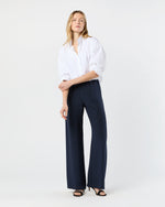 Load image into Gallery viewer, Kelly Pant in Navy Silk Crepe de Chine
