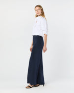 Load image into Gallery viewer, Kelly Pant in Navy Silk Crepe de Chine
