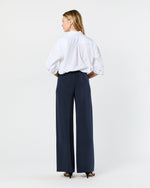 Load image into Gallery viewer, Kelly Pant in Navy Silk Crepe de Chine
