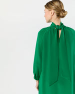 Load image into Gallery viewer, Maggie Maxi Dress in Green Silk Crepe de Chine
