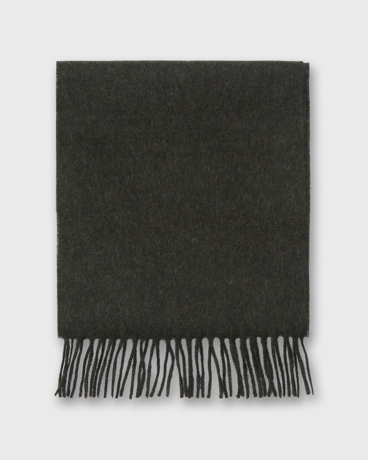 Merino Scarf in Dark Moss