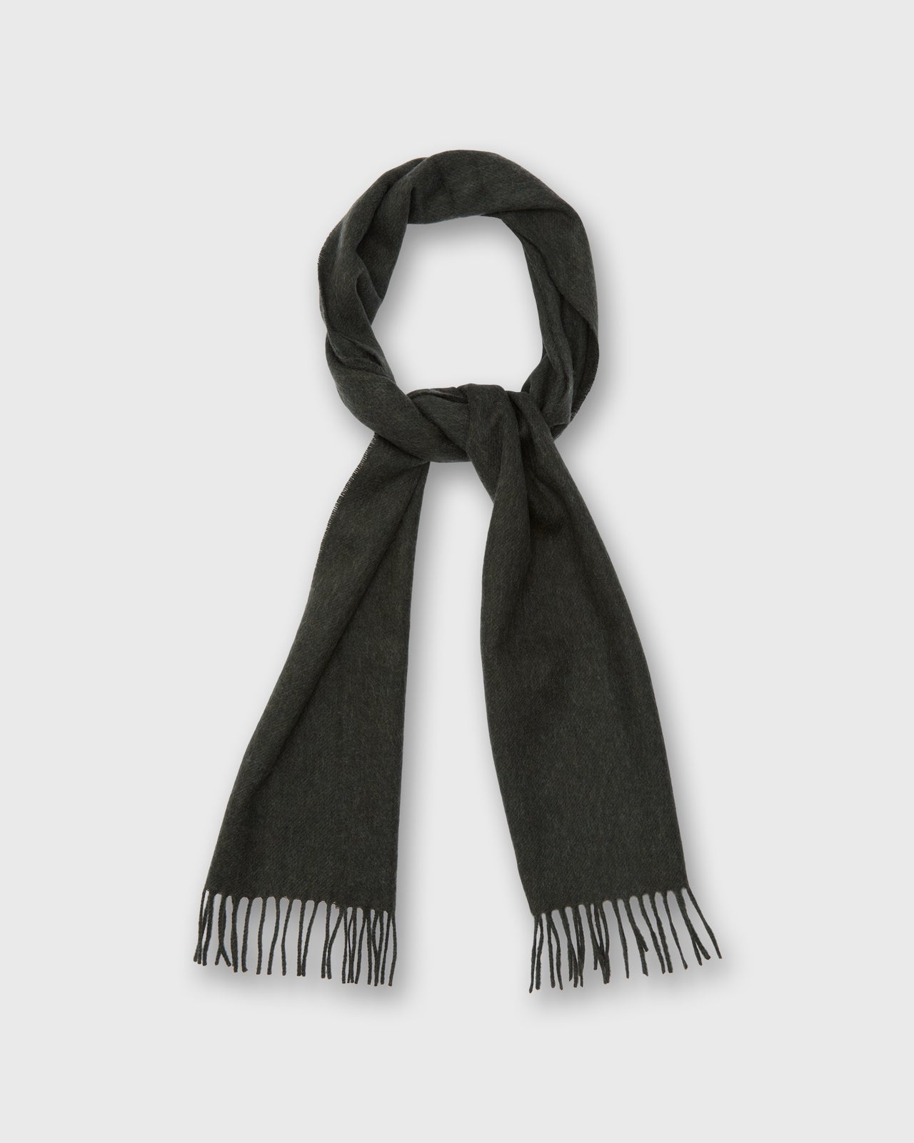 Merino Scarf in Dark Moss