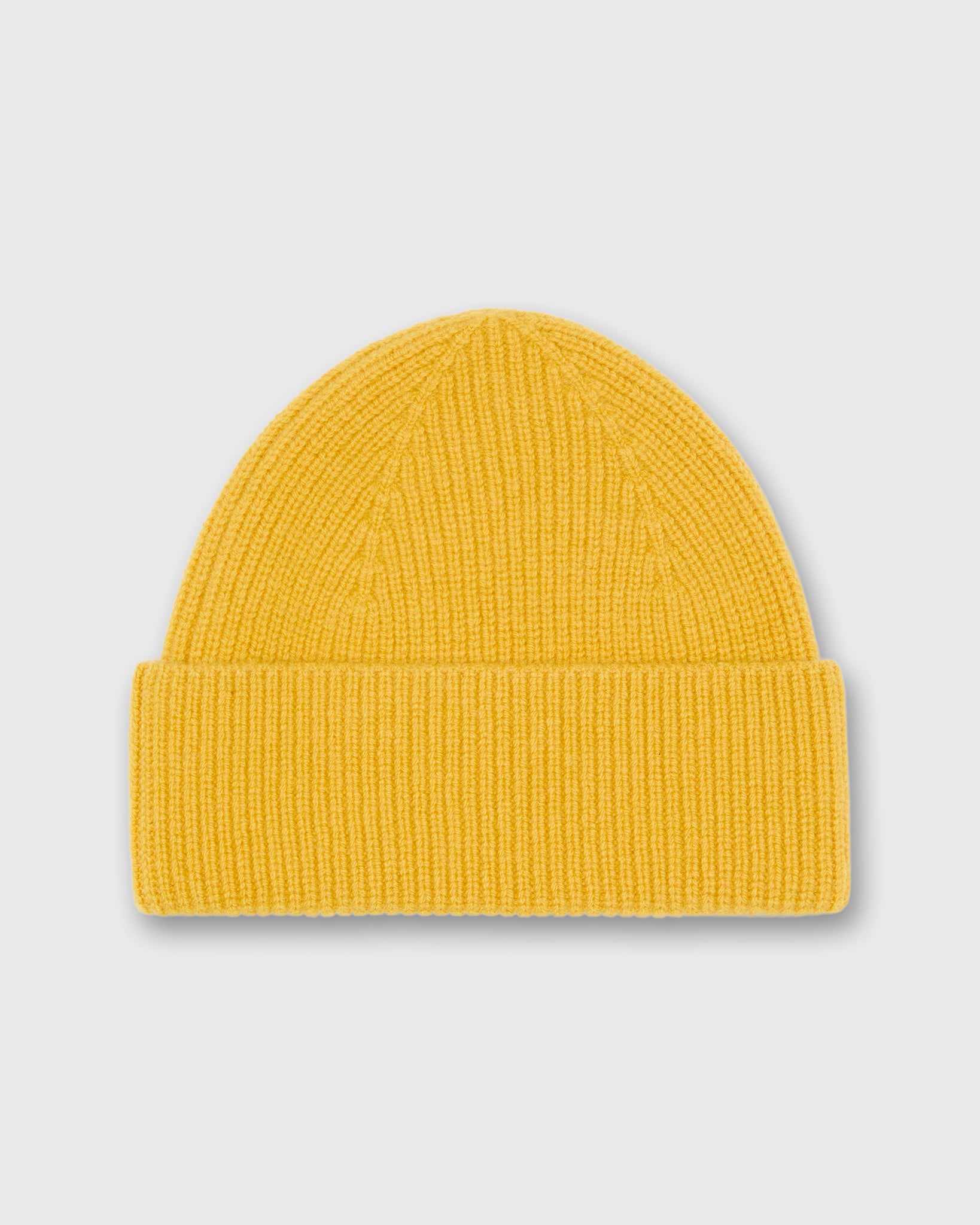 Shaker Watch Cap in Marigold Cashmere