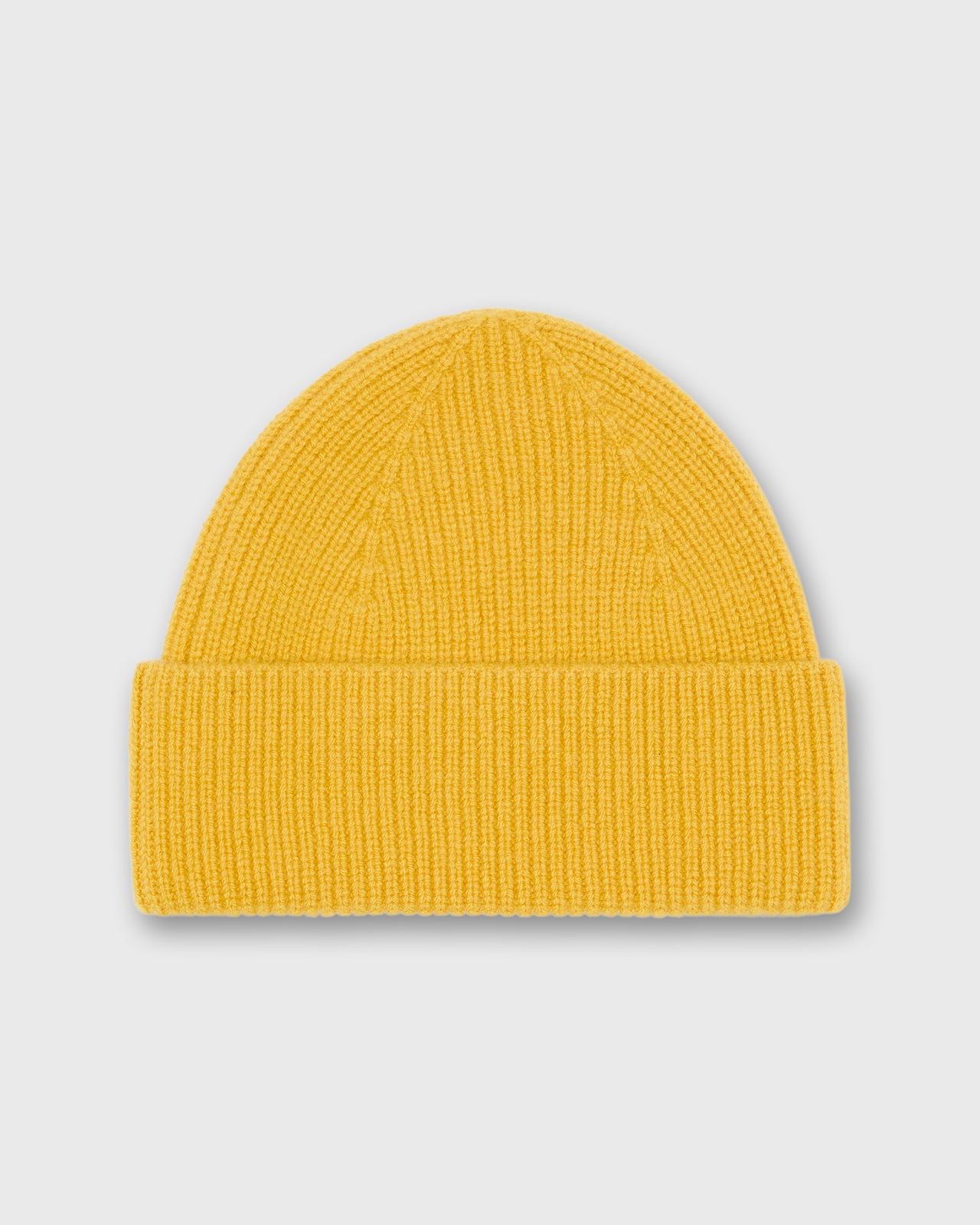Shaker Watch Cap in Marigold Cashmere