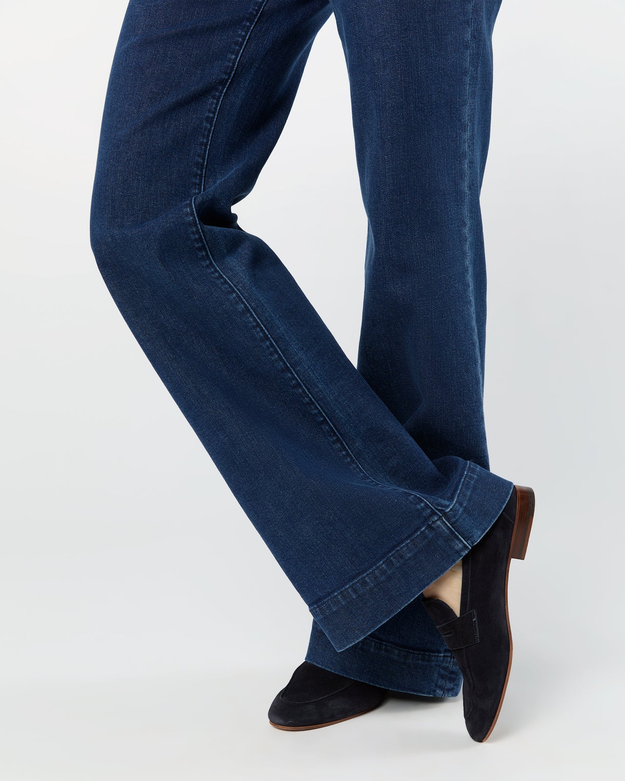 Camille Patch-Pocket Jean in 2-Year Indigo Stretch Denim